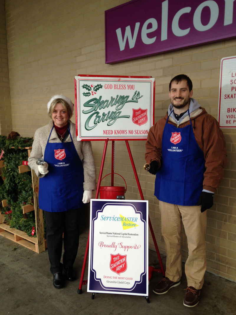 Jane & Rob - ServiceMaster NCR Helped the Salvation Army Raise Money over the Holidays with Red Kettles