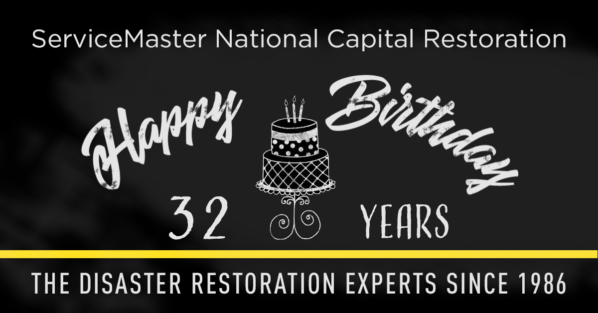 ServiceMaster NCR is Celebrating its Birthday – 32 Years in Business